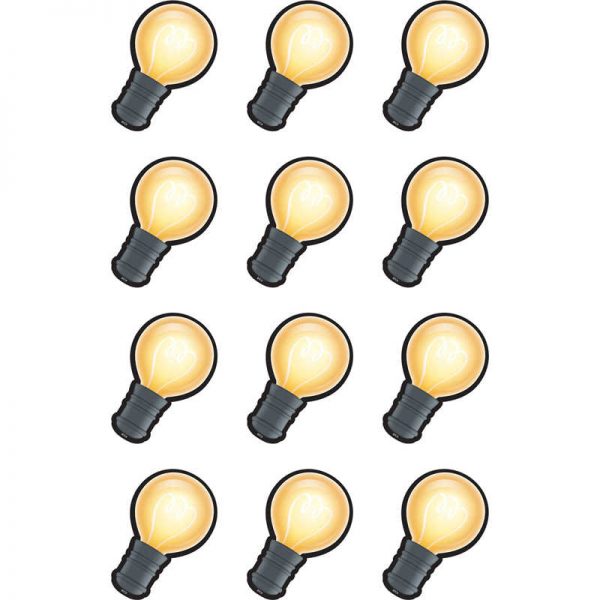 Teacher Created Resources White Light Bulbs Mini Accents, Pack of 36