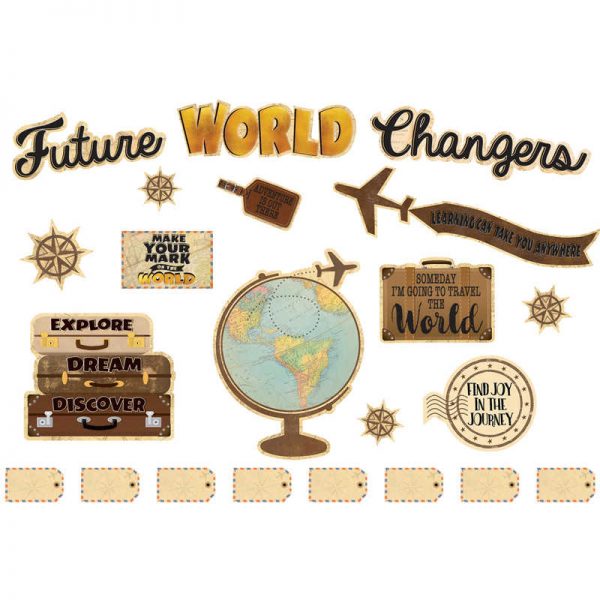Teacher Created Resources Travel the Map Future World Changers Bulletin Board Set