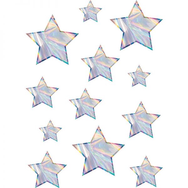 Teacher Created Resources Iridescent Stars Accents - Assorted Sizes