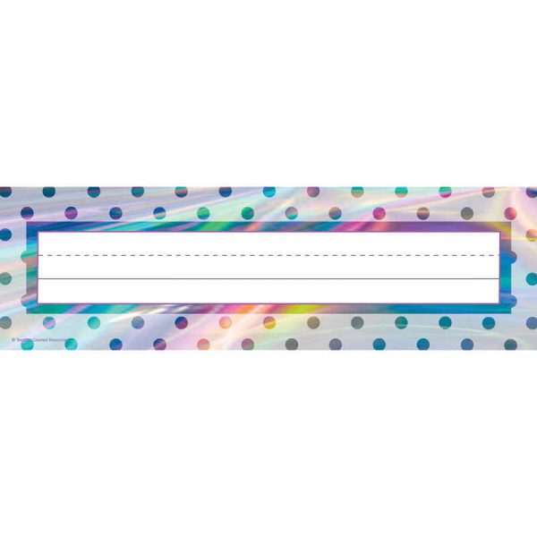 Teacher Created Resources Iridescent Flat Name Plates