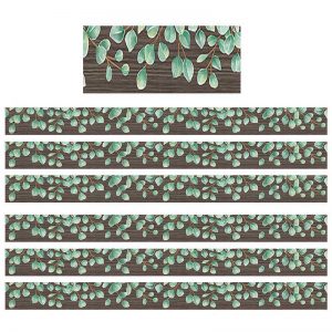 Teacher Created Resources Eucalyptus Straight Border Trim, 35 Feet Per Pack, 6 Packs