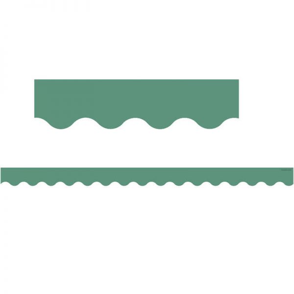 Teacher Created Resources Eucalyptus Green Scalloped Border Trim, 35 Feet