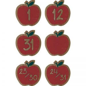 Teacher Created Resources Home Sweet Classroom Apples Calendar Days, Pack of 36
