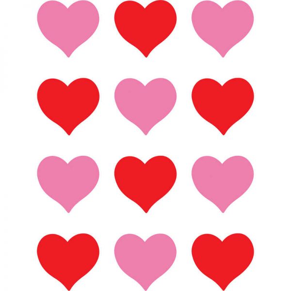 Teacher Created Resources Hearts Mini Accents, 36 Per Pack, 6 Packs
