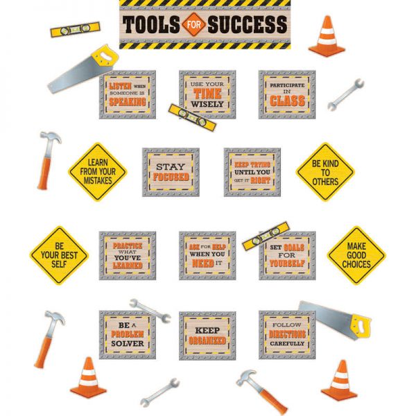 Teacher Created Resources Under Construction Tools for Success Mini Bulletin Board Set