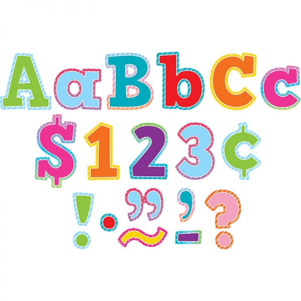 Teacher Created Resources Colorful Vibes 4" Bold Block Letters