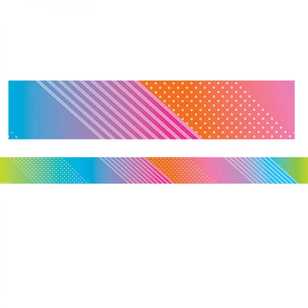 Teacher Created Resources Colorful Vibes Straight Border Trim, 35 Feet