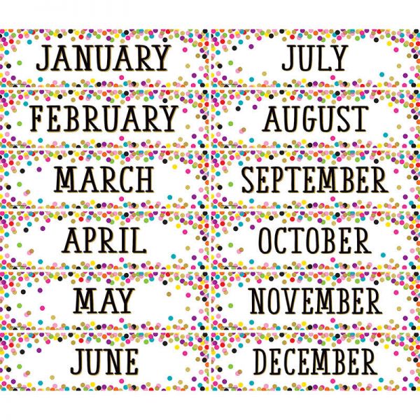 Teacher Created Resources Confetti Monthly Headliners
