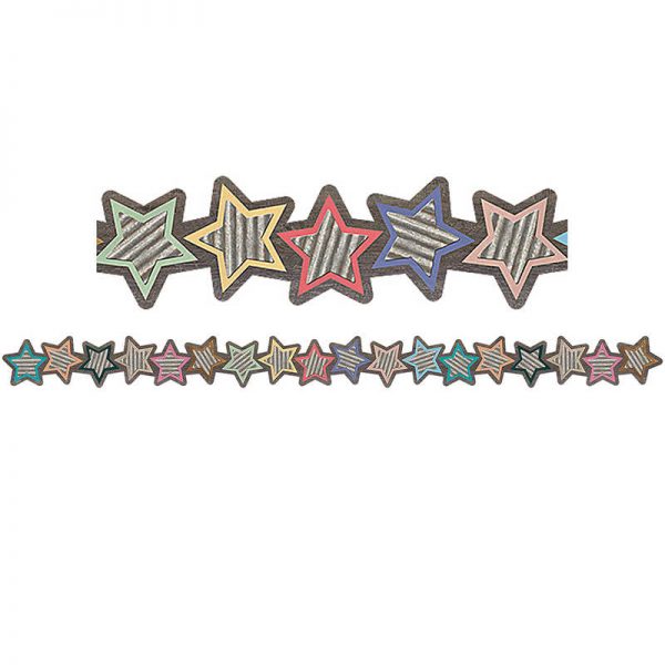 Teacher Created Resources Home Sweet Classroom Stars Die-Cut Border Trim, 35 Feet