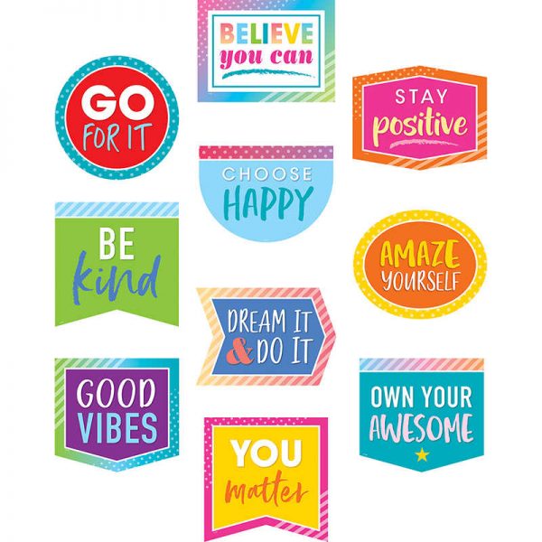 Teacher Created Resources Colorful Vibes Positive Sayings Accents