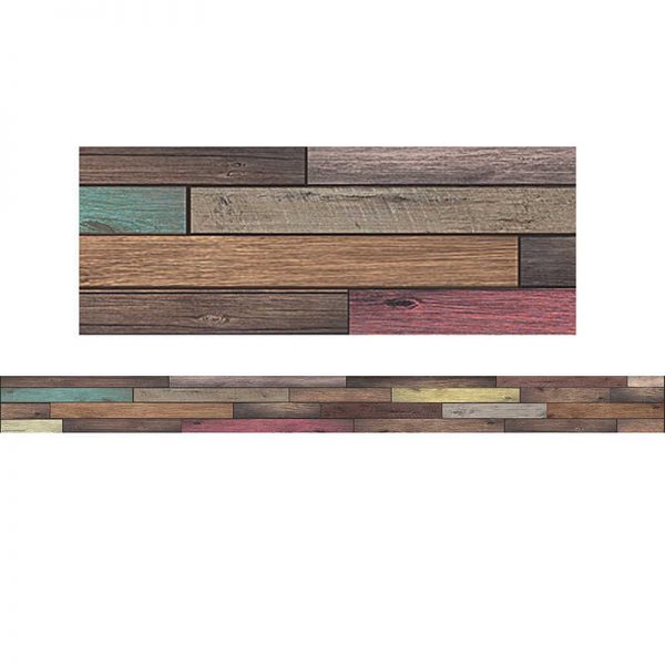 Teacher Created Resources Home Sweet Classroom Reclaimed Wood Straight Border Trim, 35 Feet