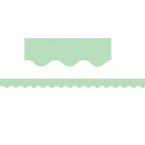 Teacher Created Resources Mint Green Scalloped Border Trim, 35 Feet