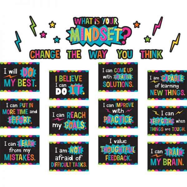 Teacher Created Resources What is Your Mindset? Bulletin Board Set
