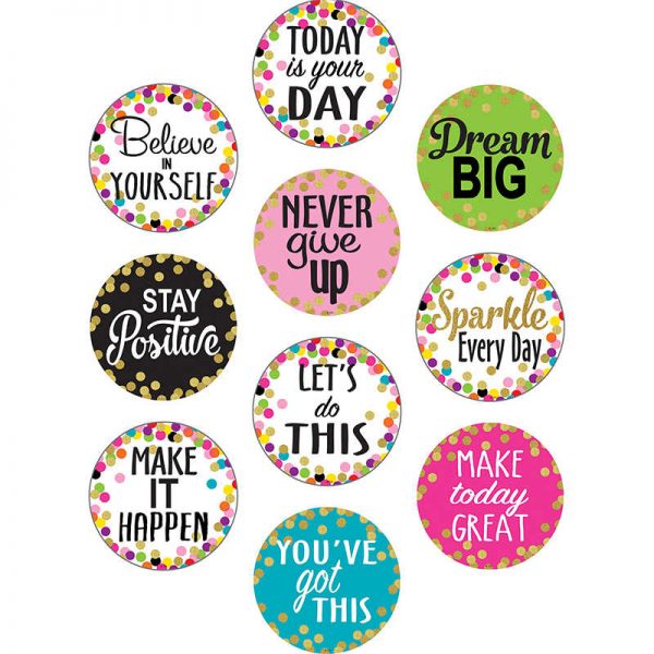 Teacher Created Resources Confetti Positive Sayings Accents
