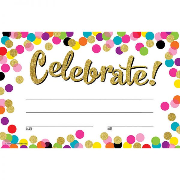 Teacher Created Resources Confetti Celebrate! Awards