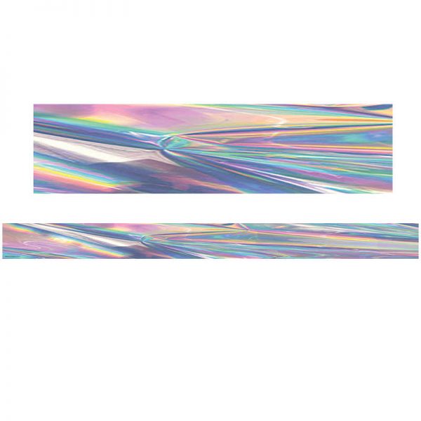 Teacher Created Resources Iridescent Straight Rolled Border Trim, 50 Feet
