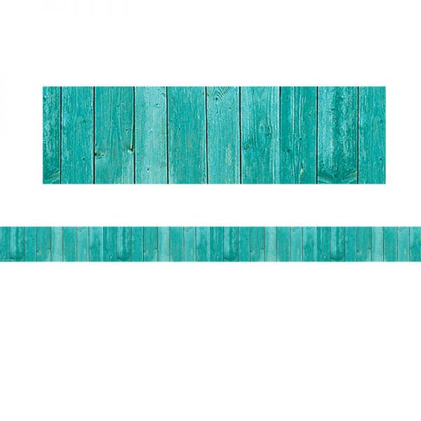 Teacher Created Resources Shabby Chic Wood Straight Rolled Border Trim, 50 Feet