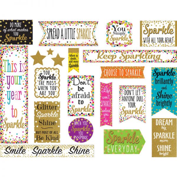Teacher Created Resources Confetti Sparkle and Shine Mini Bulletin Board