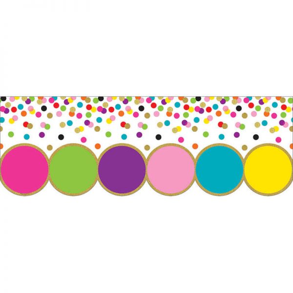Teacher Created Resources Confetti Big Big Border, 43.75 Feet