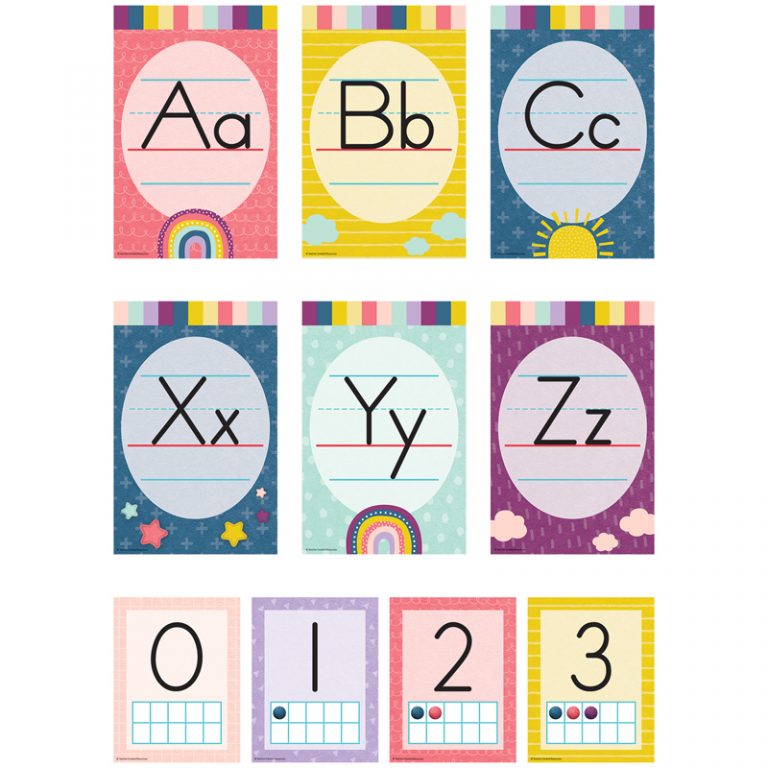 Teacher Created Resources Oh Happy Day Alphabet Bulletin Board Set