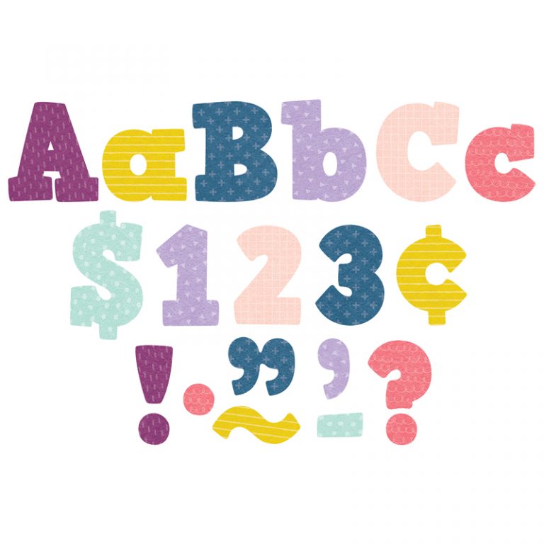 Teacher Created Resources Oh Happy Day Bold Block 4" Letters Combo Pack, 230 Pieces