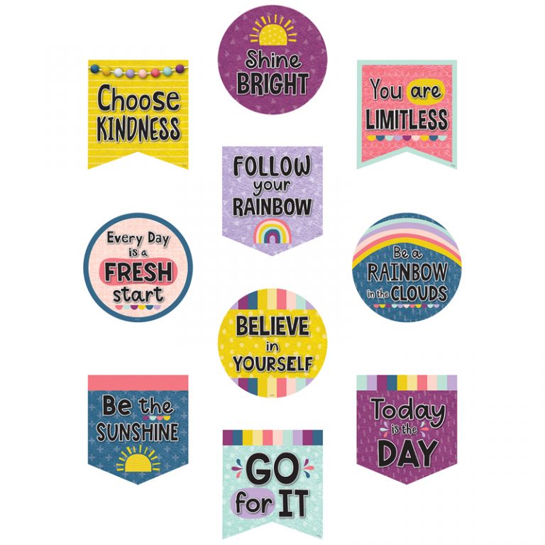 Teacher Created Resources Oh Happy Day Positive Sayings Accents, Pack of 30