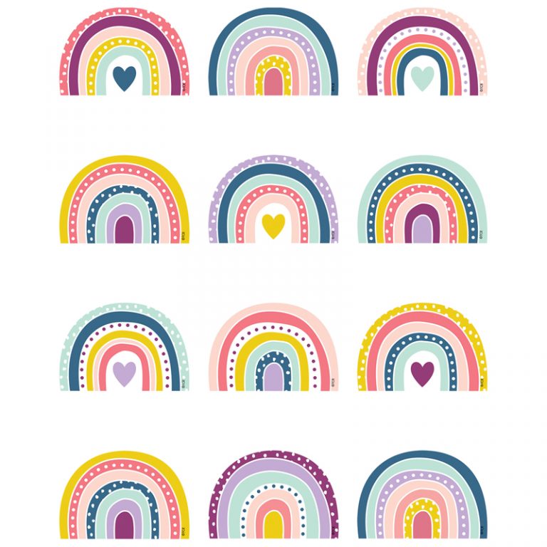Teacher Created Resources Oh Happy Day Rainbows Mini Accents, Pack of 36