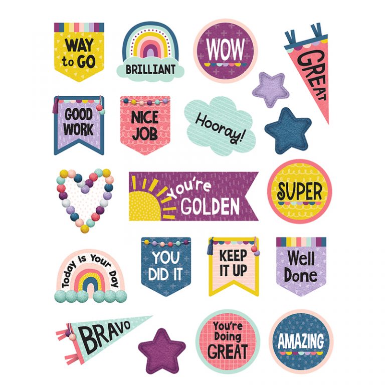 Teacher Created Resources Oh Happy Day Stickers, Pack of 120