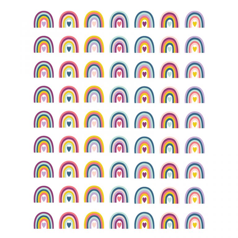 Teacher Created Resources Oh Happy Day Rainbows Mini Stickers, Pack of 378