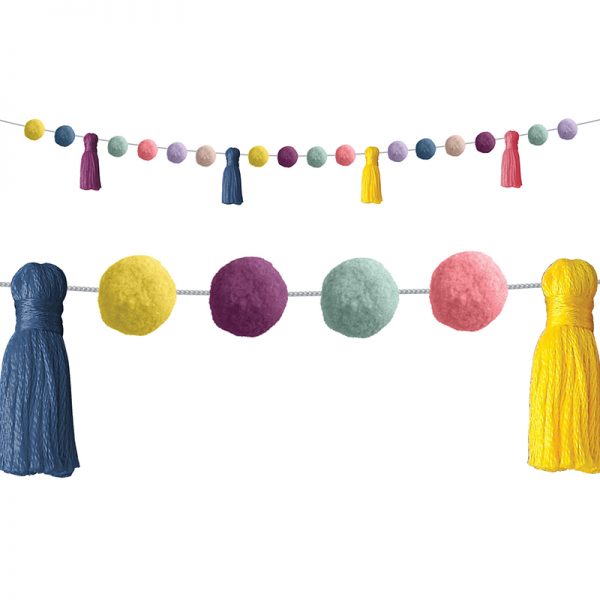 Teacher Created Resources Pom-Poms and Tassels Garland