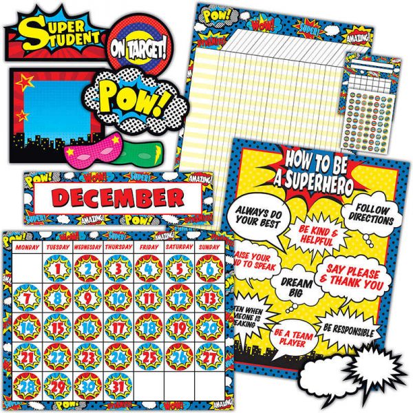Teacher Created Resources Teacher Created Resources Superhero Classroom Set