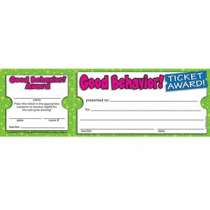 Scholastic Ticket Awards Good Behavior