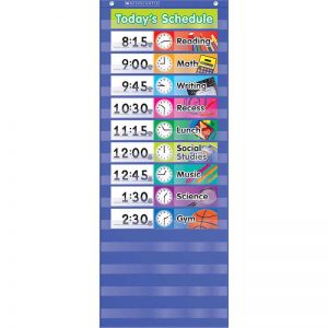 Scholastic Scholastic Daily Schedule Pocket Chart, 17 pieces