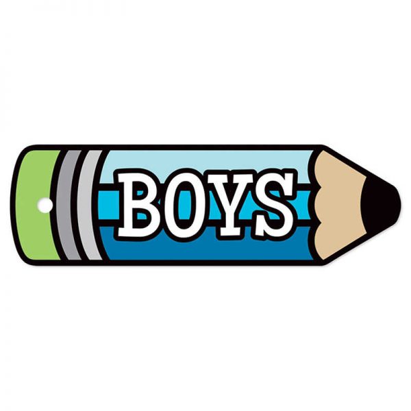 Top Notch Teacher Products Plastic Hall Pass, Boys Pencil