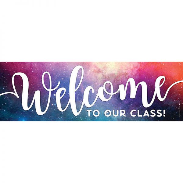 Top Notch Teacher Products Magnetic Welcome Banner, Galaxy Script