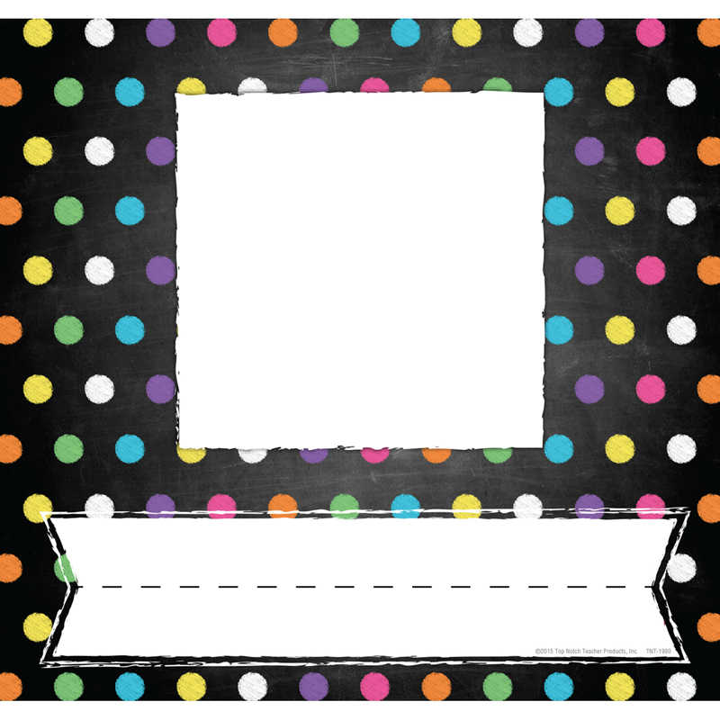 TeachersParadise Top Notch Teacher Products Chalkboard/Dots Picture
