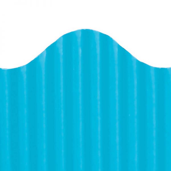Top Notch Teacher Products Trim-Eze Corrugated Border, Brite Blue, 2.25" x 50'