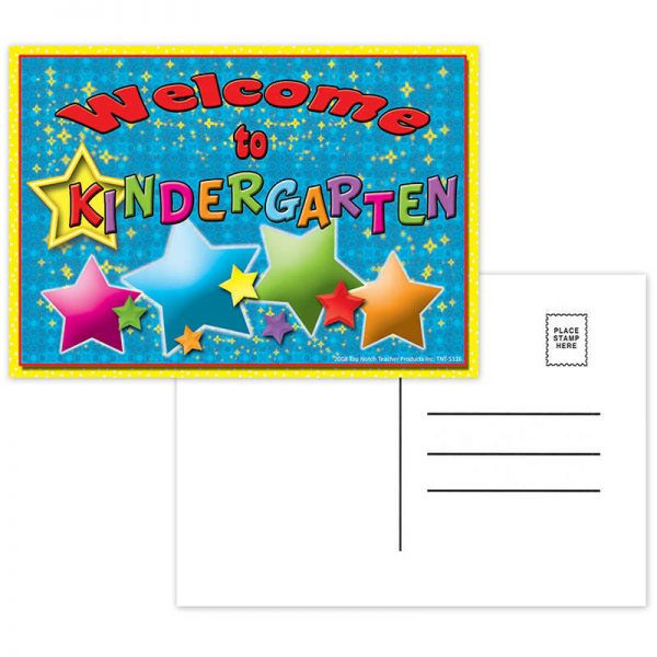 Top Notch Teacher Products Welcome to Kindergarten Postcards, Pack of 30