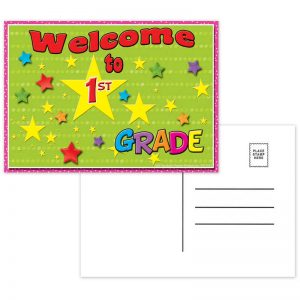 Top Notch Teacher Products Welcome to 1st Grade Postcards, 30 Per Pack, 6 Packs
