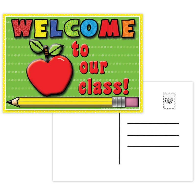 Top Notch Teacher Products Welcome to Our Class Postcards, 30ct