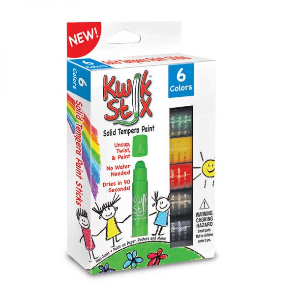 Kwik Stix™ Kwik Stix Tempera Paint - 6 Primary Colors