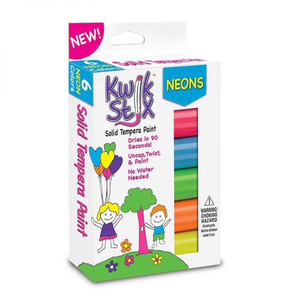 Kwik Stix™ Kwik Stix Solid Paint Neon Colors 6ct
