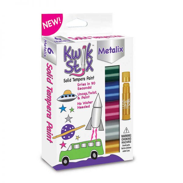 Kwik Stix™ Kwik Stix Solid Paint Metallic Colors 6ct