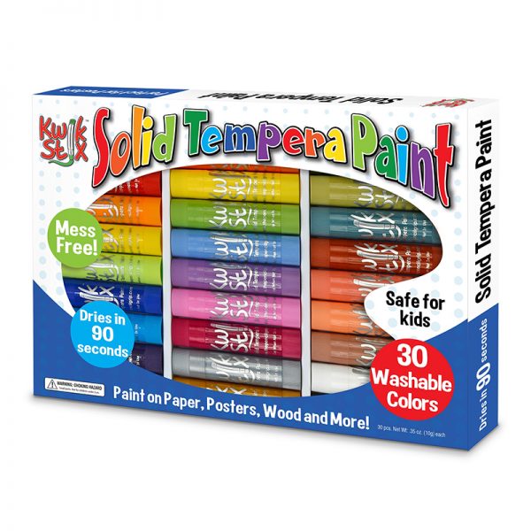 Kwik™ Stix Tempera Paint, Art Set, 30 Colors