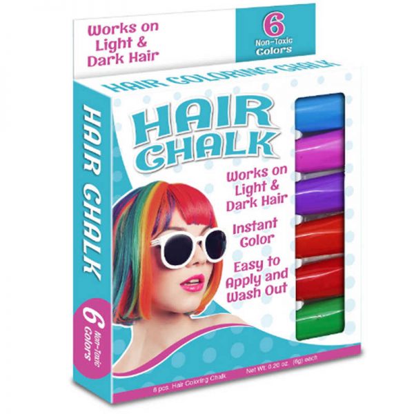 The Pencil Grip Hair Stix Hair Chalk, 6 Colors