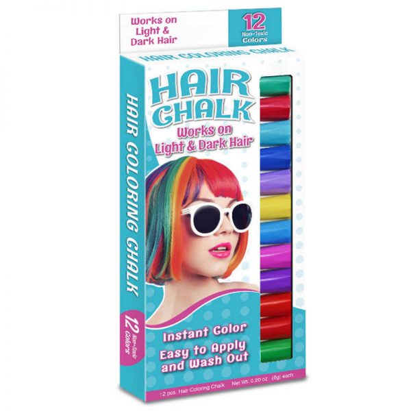 The Pencil Grip Hair Stix Hair Chalk, 12 Colors