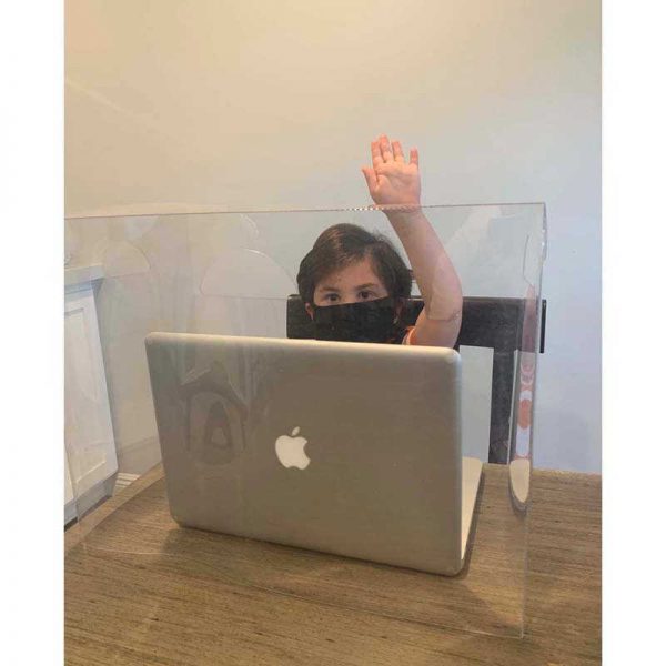 The Pencil Grip Personal Space™ Desk Divider, CRYSTAL CLEAR, Smaller Size for Pre-K-Elementary