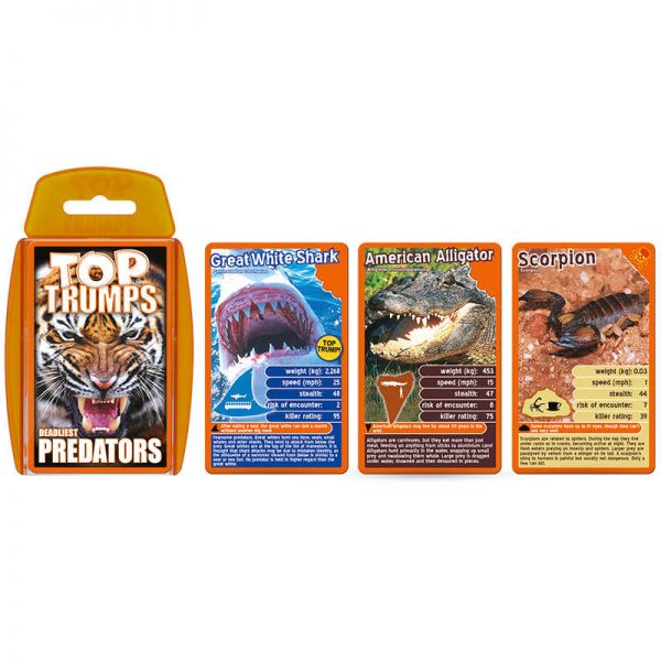 Top Trumps Predators Top Trumps Card Game