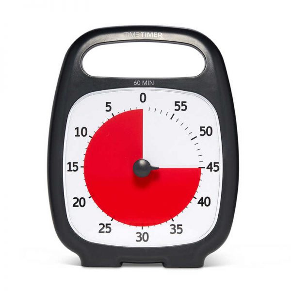 Time Timer® Plus®, 60 Minute Timer, Black