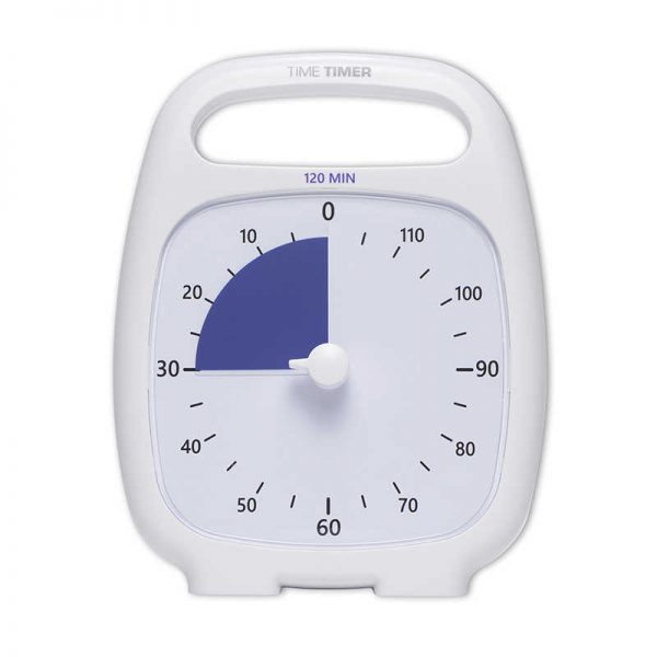 Time Timer® PLUS® 120 Minute Timer, White